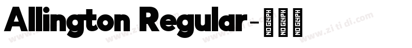 Allington Regular字体转换 Allington Regular字体转换